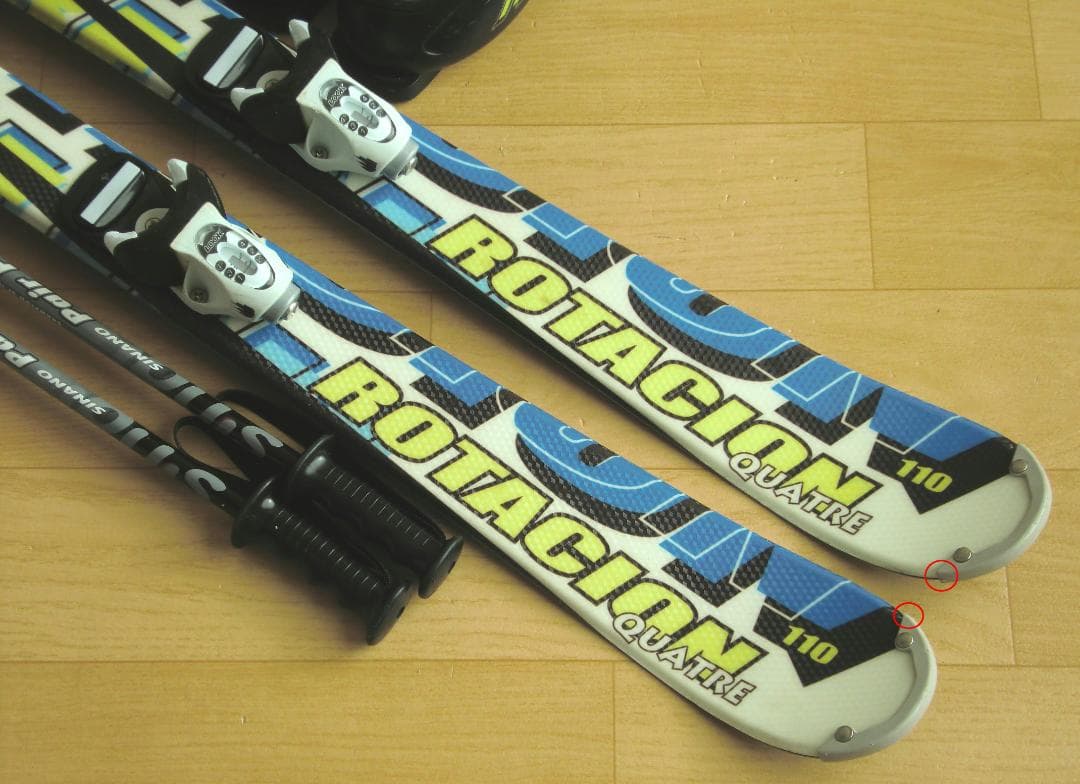 ■■12月・1月限定■送料無料■子供用スキー4点セット■板110靴21■WAX■