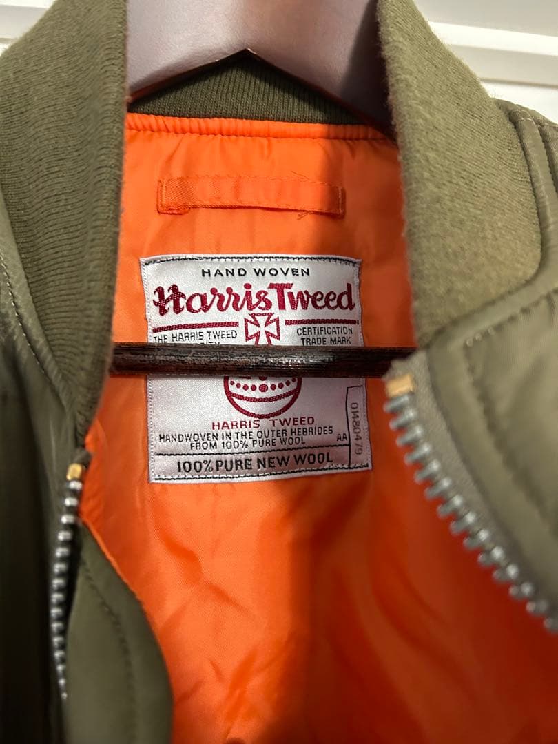 リ*メ様 GOOD ENOUGH ハリスツイード MA-1 M 藤原ヒロシ グッ