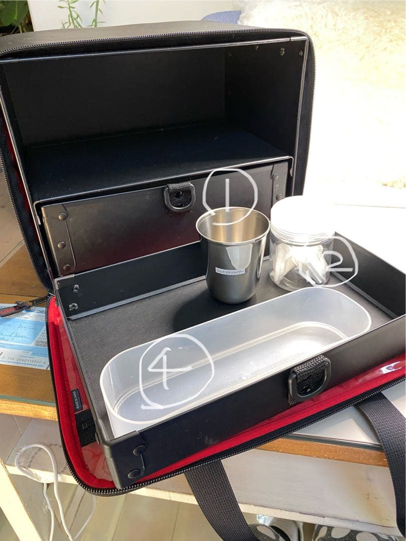 【未使用に近い】tati アートショコラ ワークボックス ネイルバッグ【レア】