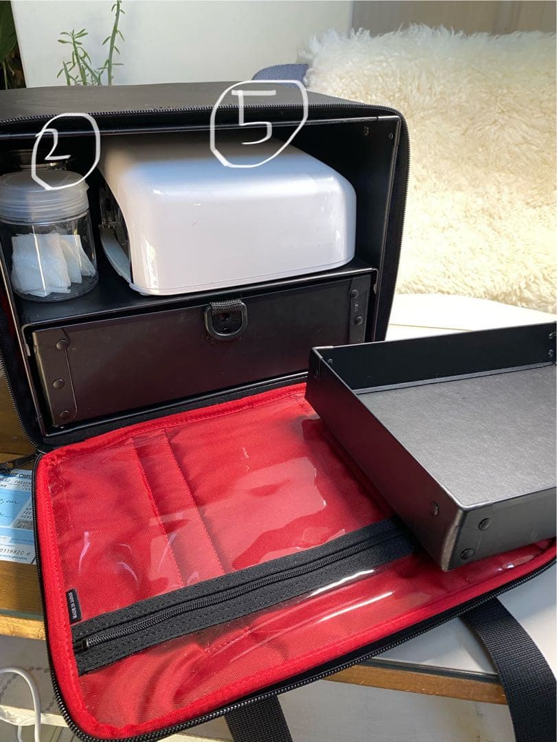 【未使用に近い】tati アートショコラ ワークボックス ネイルバッグ【レア】