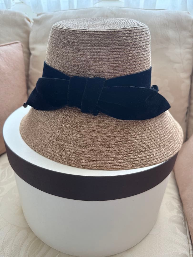 デイジーリン Hat Audrey 麦わら帽子 ベロアリボン
