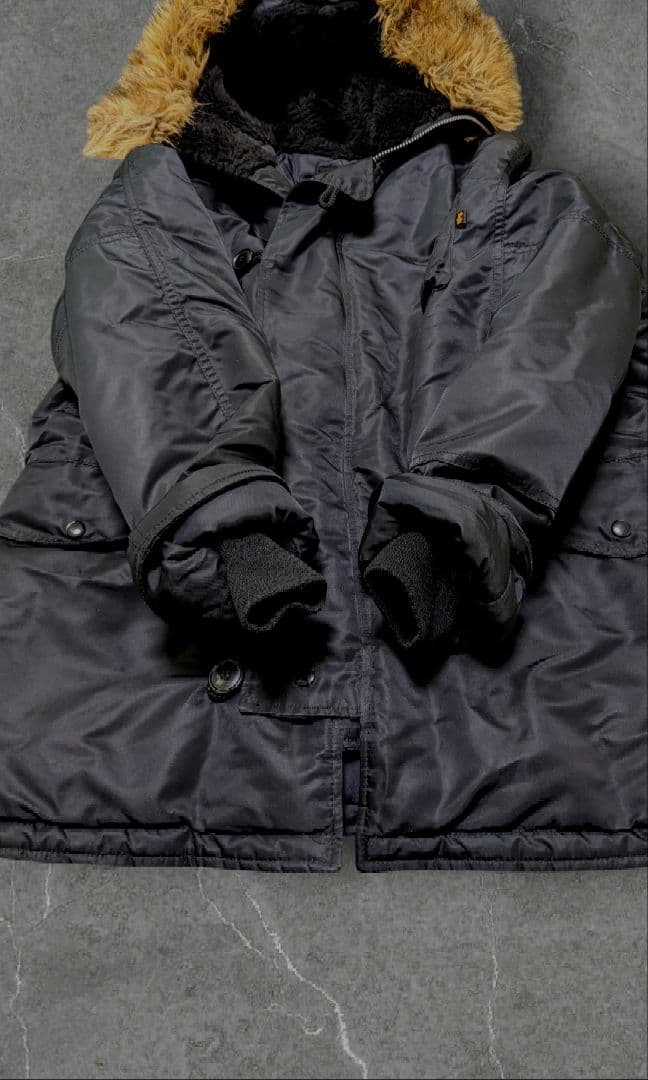 ALPHA アルファインダストリーズ N-3B フライトジャケット ブラック L