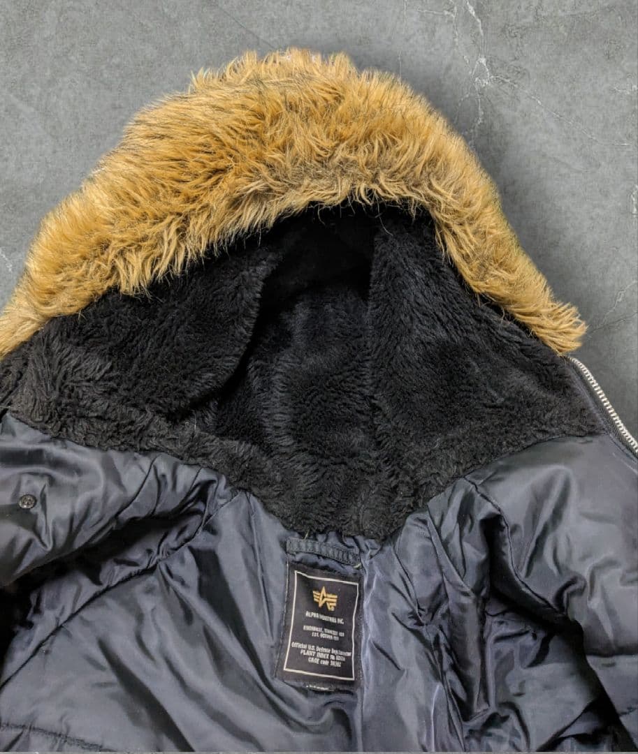 ALPHA アルファインダストリーズ N-3B フライトジャケット ブラック L