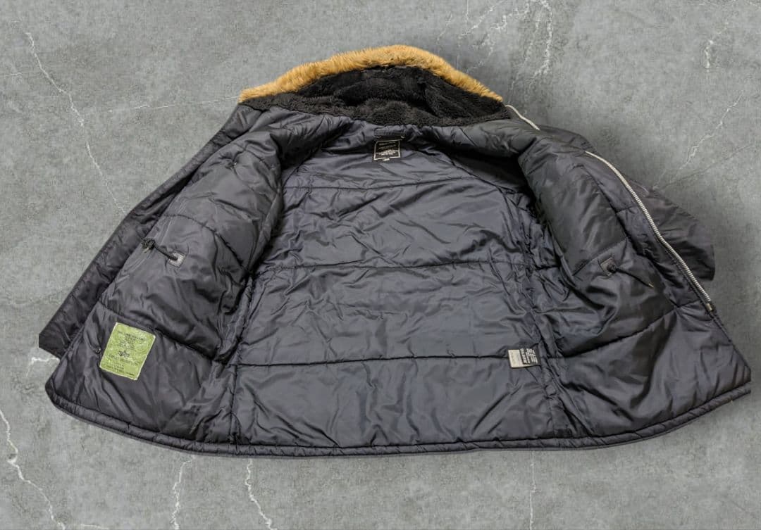 ALPHA アルファインダストリーズ N-3B フライトジャケット ブラック L