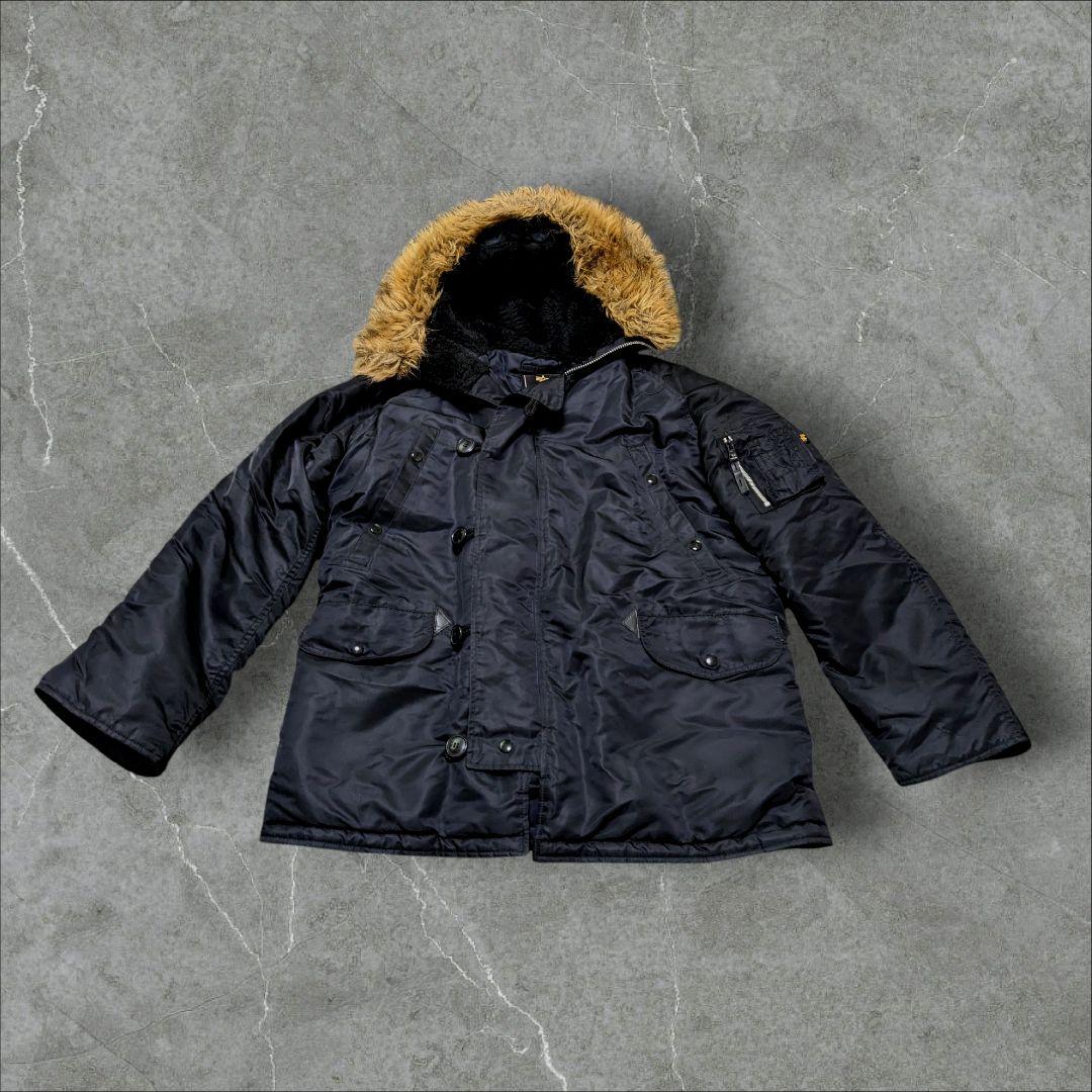 ALPHA アルファインダストリーズ N-3B フライトジャケット ブラック L