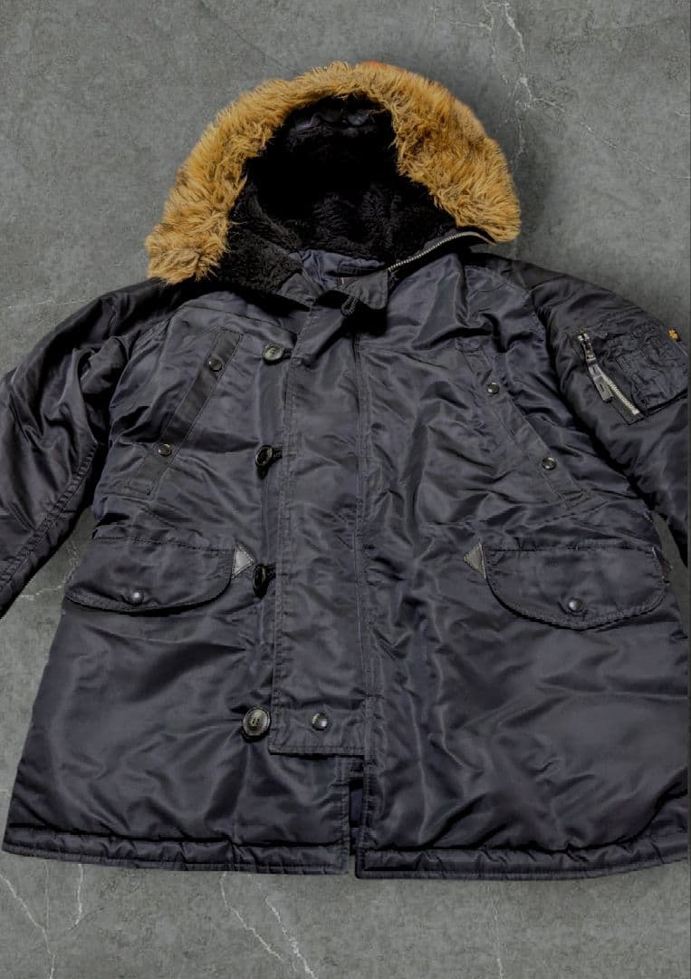 ALPHA アルファインダストリーズ N-3B フライトジャケット ブラック L