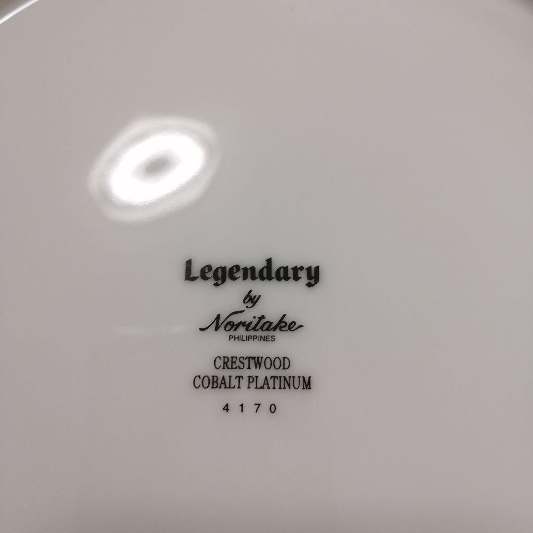 ノリタケ　プラチナ/コバルト 26.5cm　ディナープレート5枚