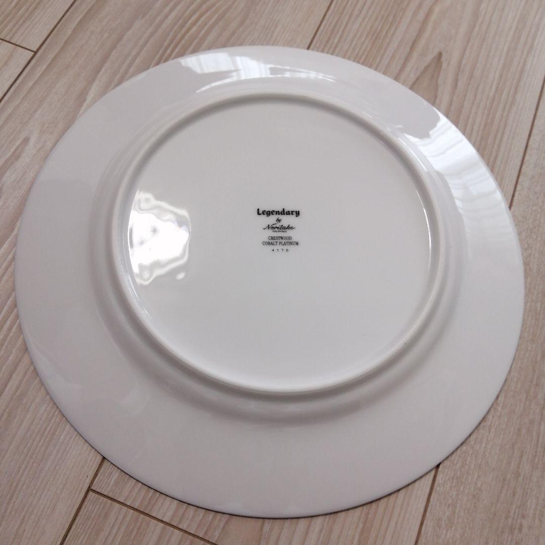 ノリタケ　プラチナ/コバルト 26.5cm　ディナープレート5枚