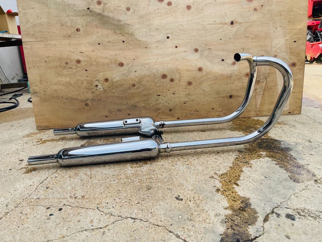 ケ*ン様 カワサキ W650 純正ノーマルマフラー 左右セット一式