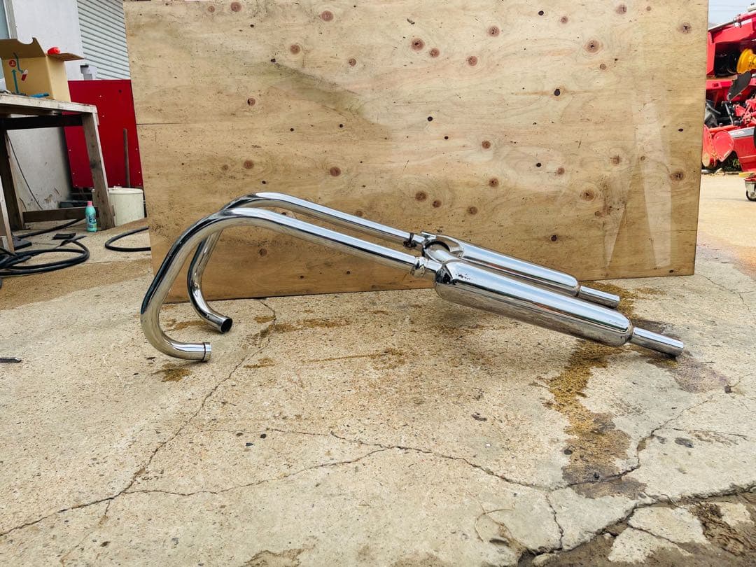 ケ*ン様 カワサキ W650 純正ノーマルマフラー 左右セット一式