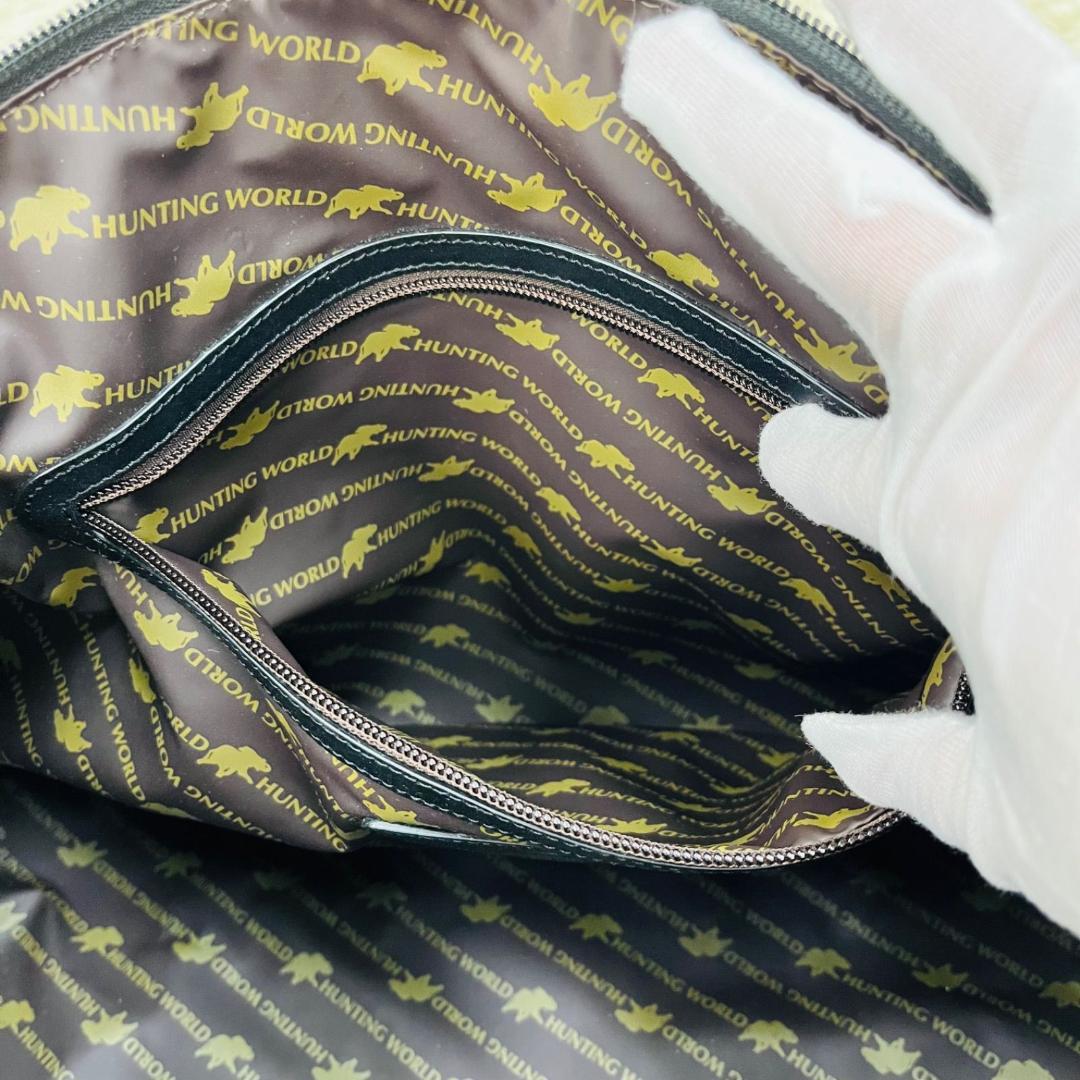 HUNTING WORLD ベンツコラボ ボストン 2WAY レザー ブラック