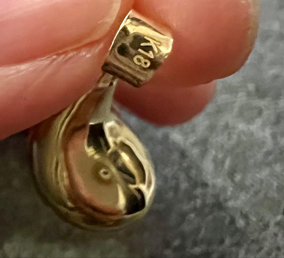 【値下げ】18金ペンダントタップTEARDROP 大セール❣️