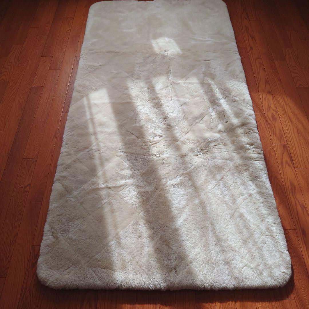 超美品 西川 ロイヤルシープトン 敷きパッド 100x200cm ベージュ