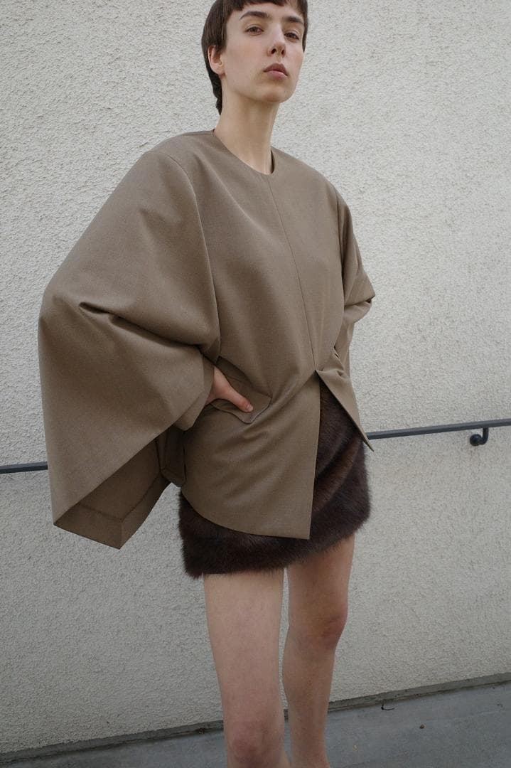 ジャケット・アウター CLANE JACKET DETAIL CAPE TOPS