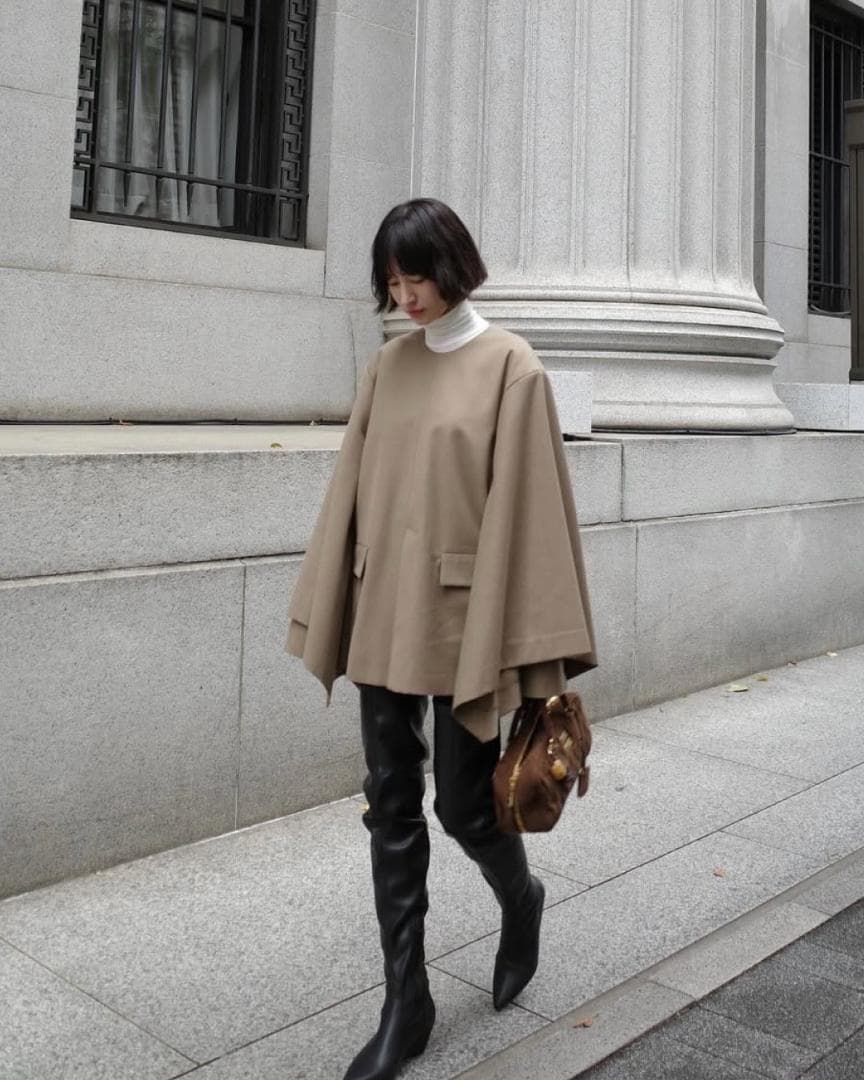 ジャケット・アウター CLANE JACKET DETAIL CAPE TOPS