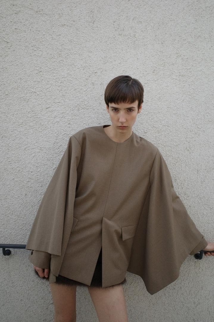 ジャケット・アウター CLANE JACKET DETAIL CAPE TOPS