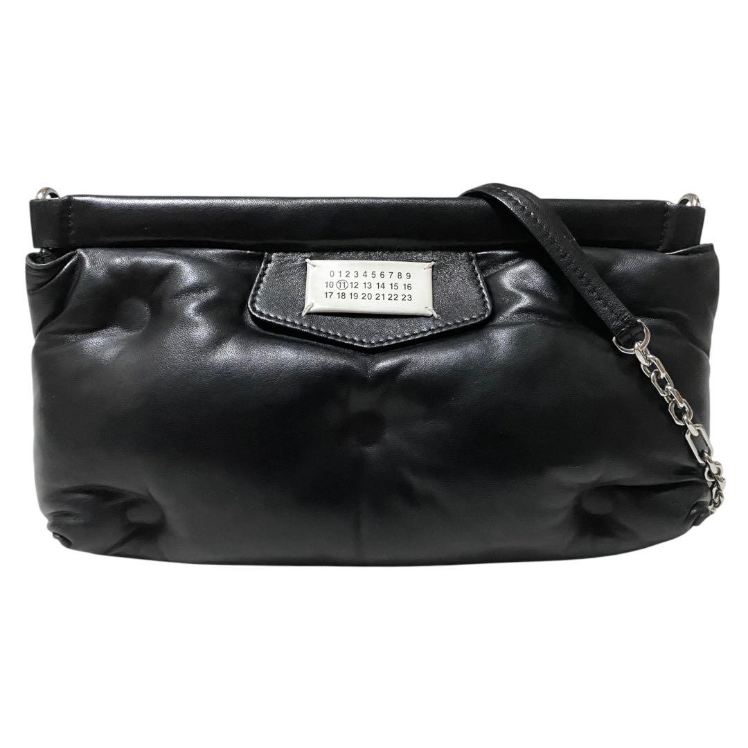 美品 22AW メゾンマルジェラ グラムスラム レッドカーペット バッグ 黒