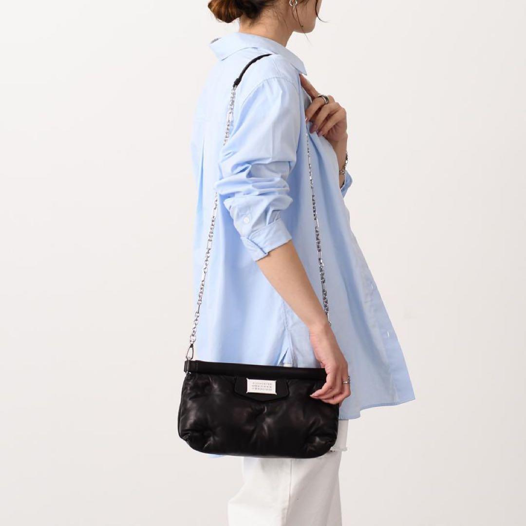 美品 22AW メゾンマルジェラ グラムスラム レッドカーペット バッグ 黒