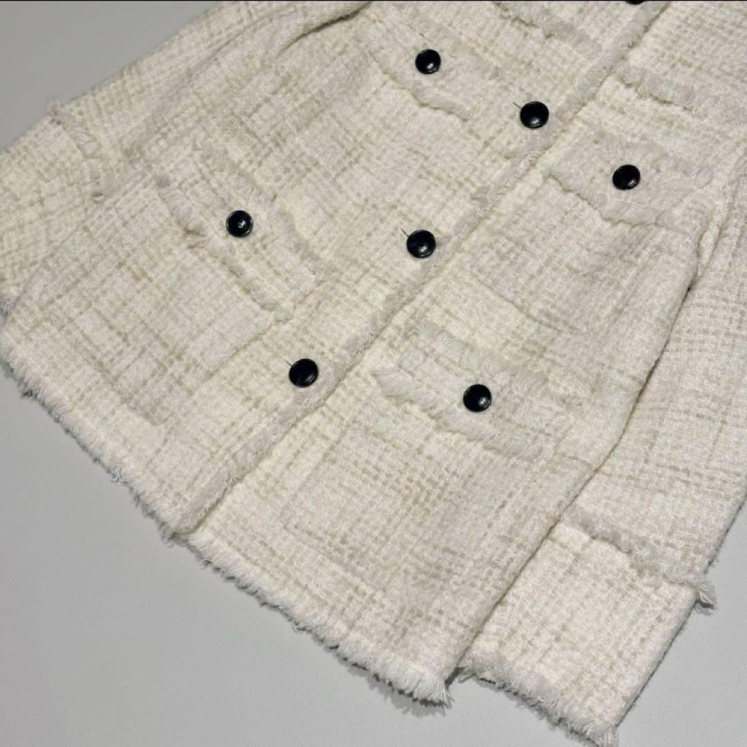 か*え様 CLANE NOCOLOR TWEED JACKET ツイードジャケッ