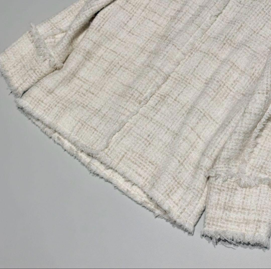 か*え様 CLANE NOCOLOR TWEED JACKET ツイードジャケッ
