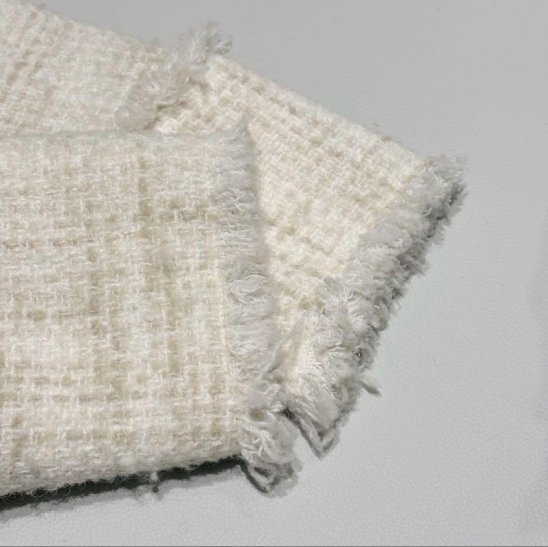 か*え様 CLANE NOCOLOR TWEED JACKET ツイードジャケッ