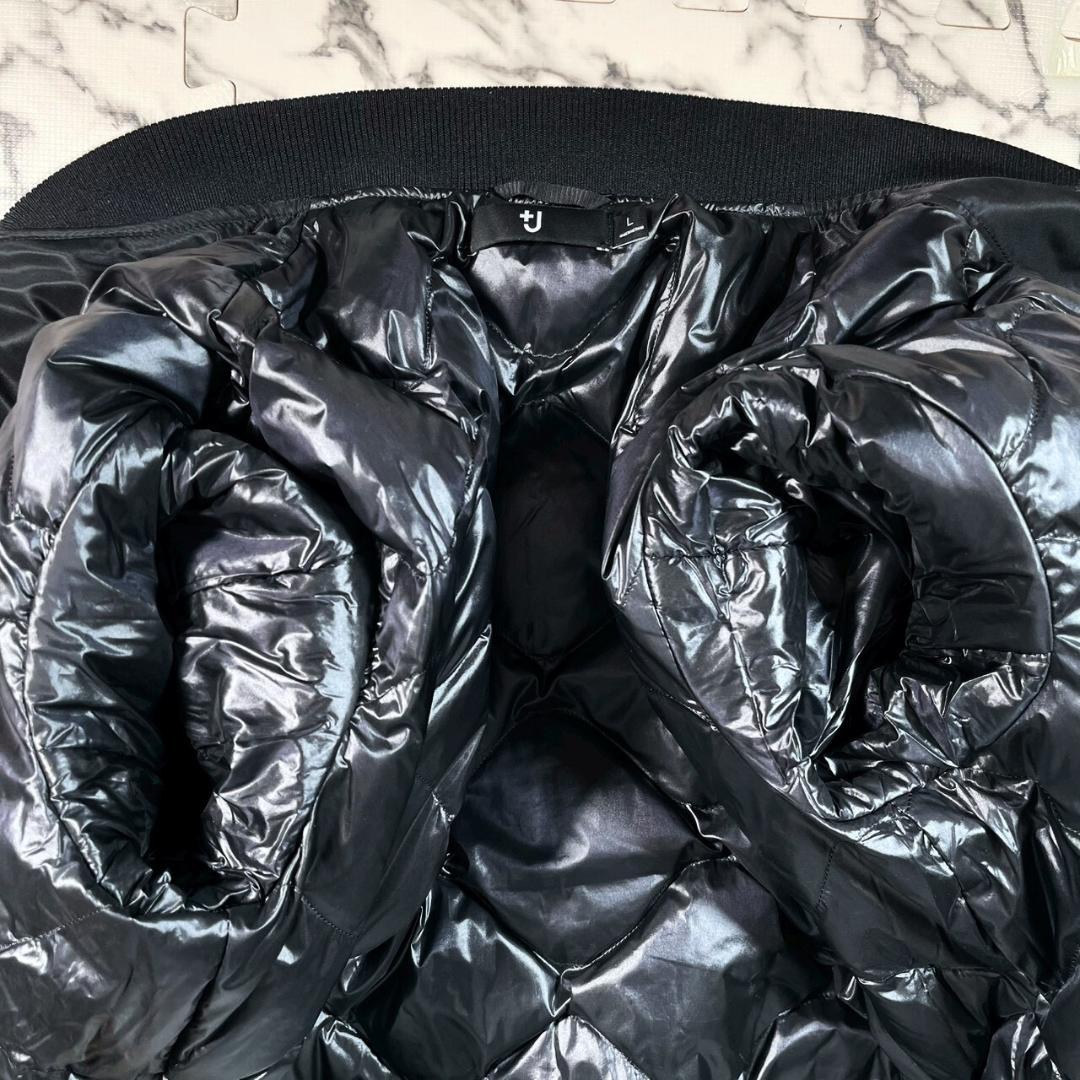 ✨極美品✨UNIQLO +J ハイブリッドダウンオーバーサイズMA-1 黒 L