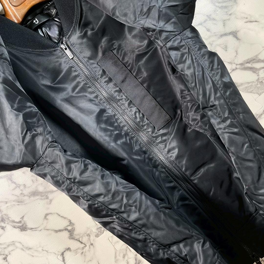 ✨極美品✨UNIQLO +J ハイブリッドダウンオーバーサイズMA-1 黒 L