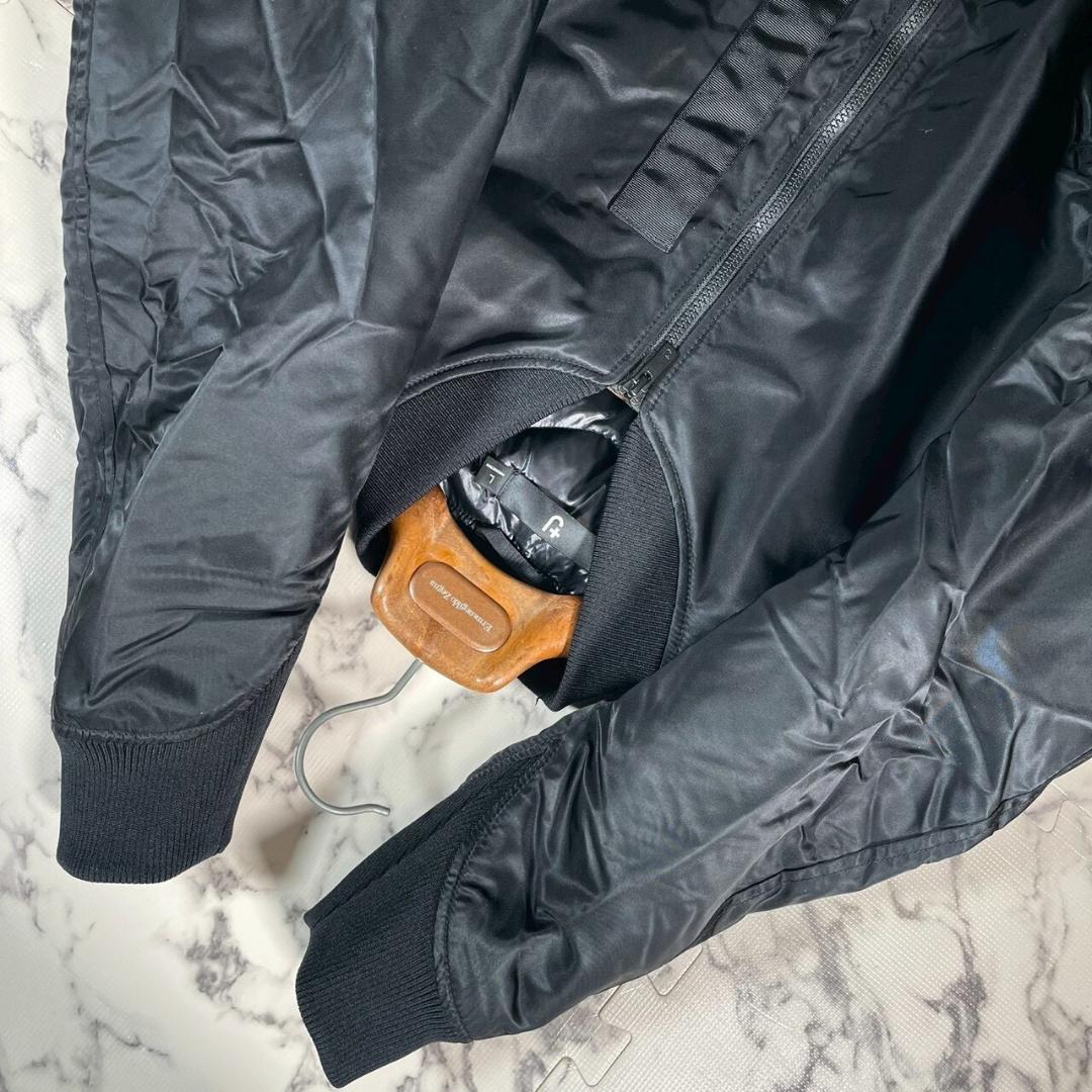 ✨極美品✨UNIQLO +J ハイブリッドダウンオーバーサイズMA-1 黒 L