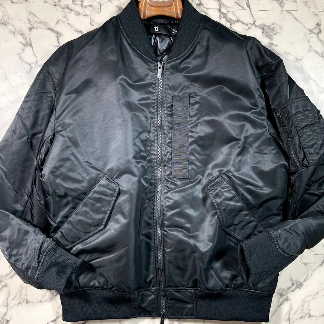 ✨極美品✨UNIQLO +J ハイブリッドダウンオーバーサイズMA-1 黒 L