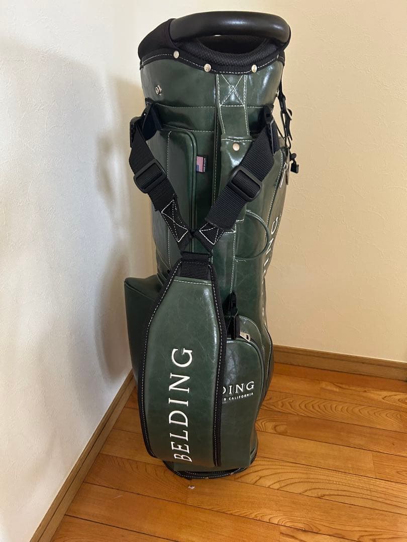 ベルディング BELDING グリーン キャディバッグ ゴルフバック