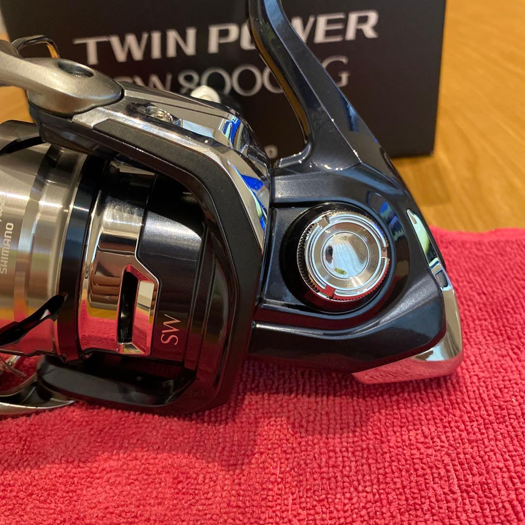 極美品 シマノ ツインパワーSW 8000HG 10×10 X8４号300m付き