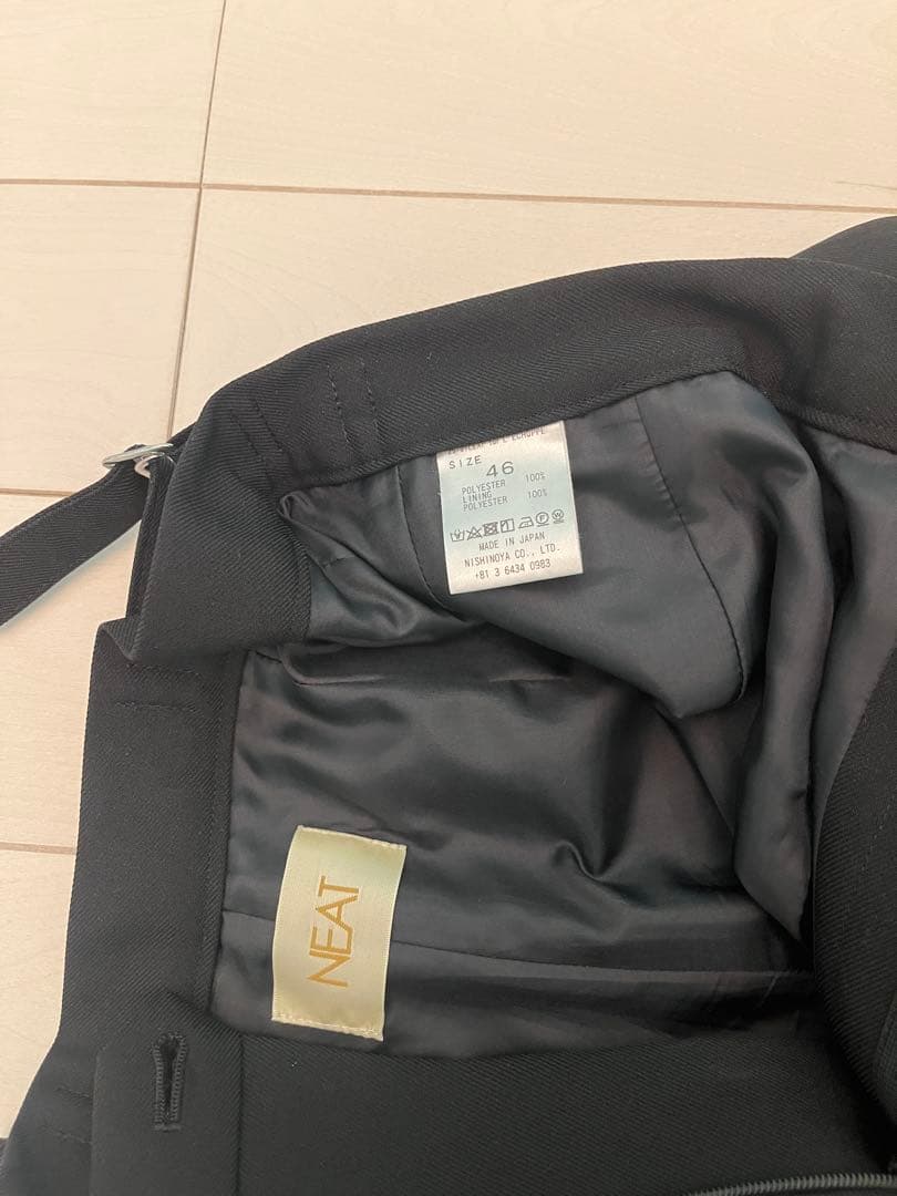 パンツ NEAT Black Ex side adjuster pants