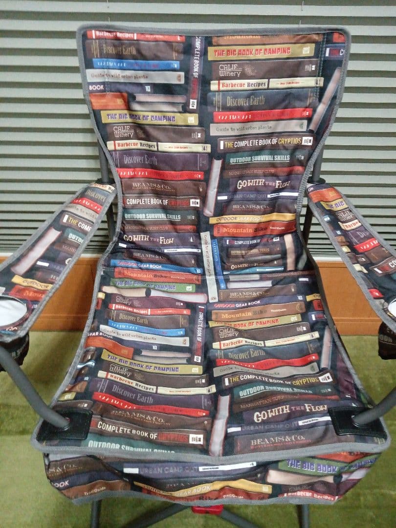 【Coleman × BEAMS】コラボ リゾートチェア ブック オレンジ