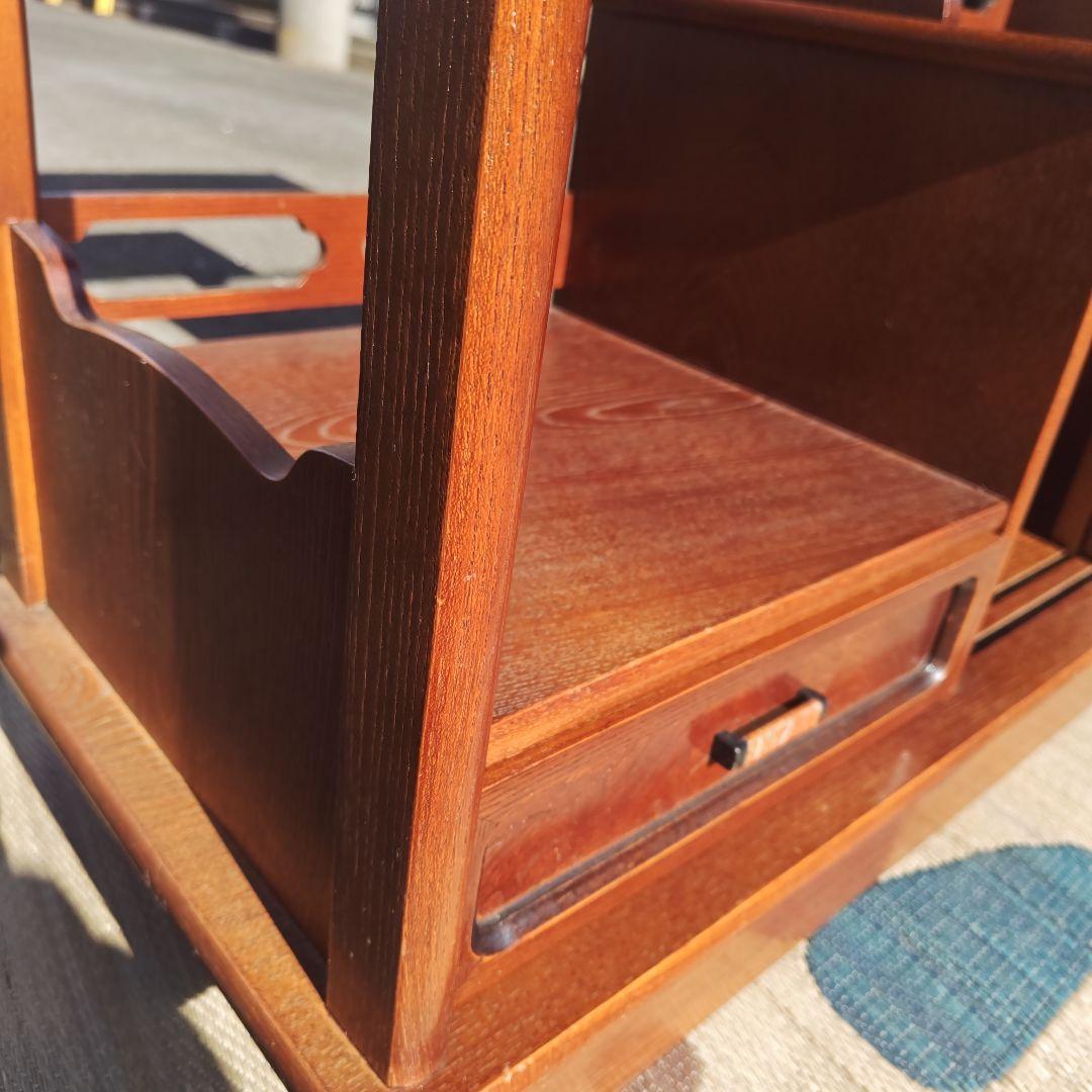 昭和レトロ　小型　高級飾り棚　茶棚 古民家　当時物　送料込