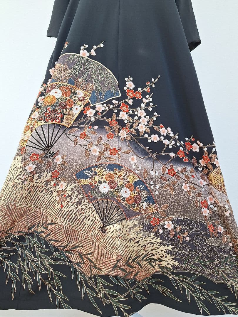 着物リメイクワンピース3655