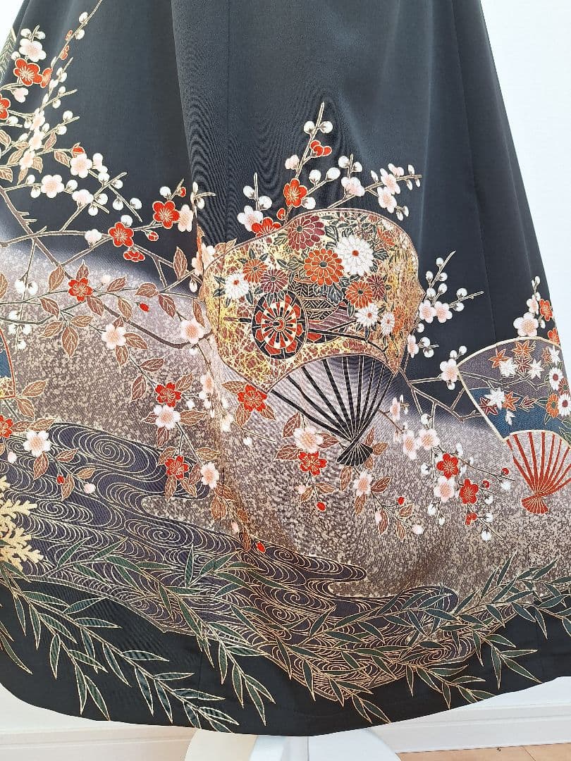 着物リメイクワンピース3655