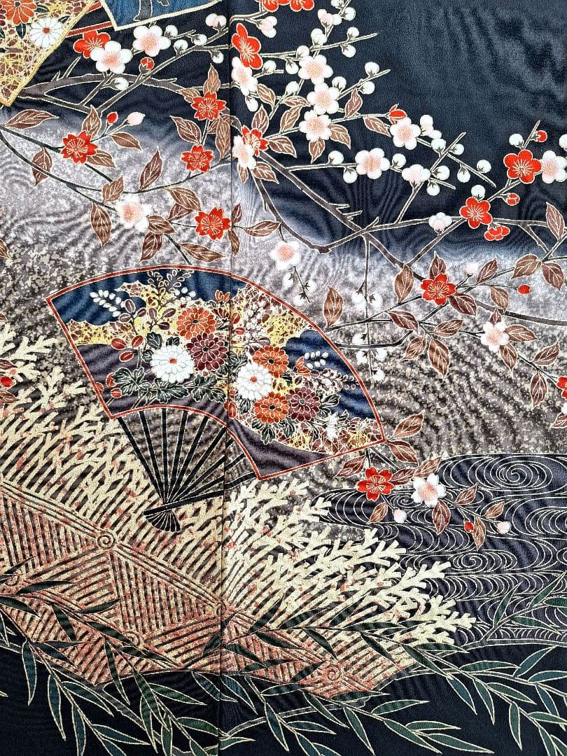 着物リメイクワンピース3655