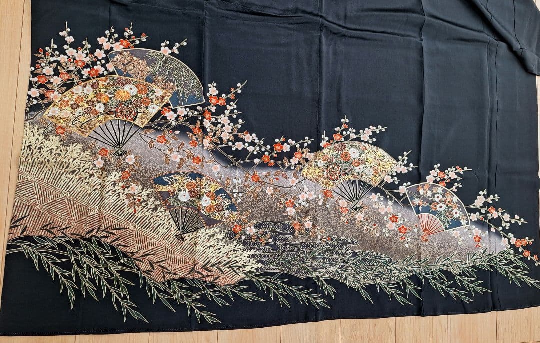 着物リメイクワンピース3655