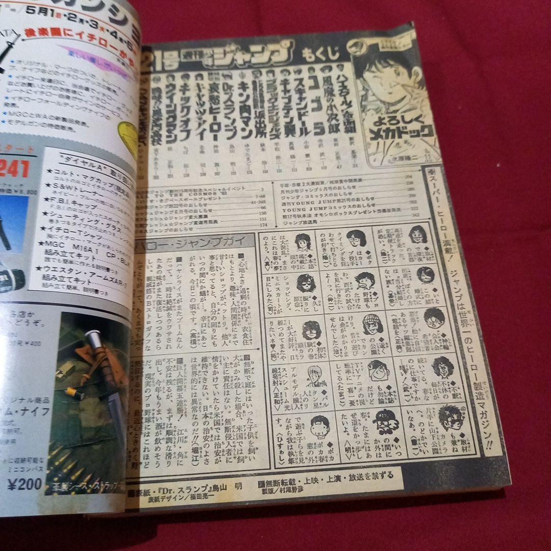 【当時物美品】週刊 少年 ジャンプ 1983年21号 漫画 アニメ