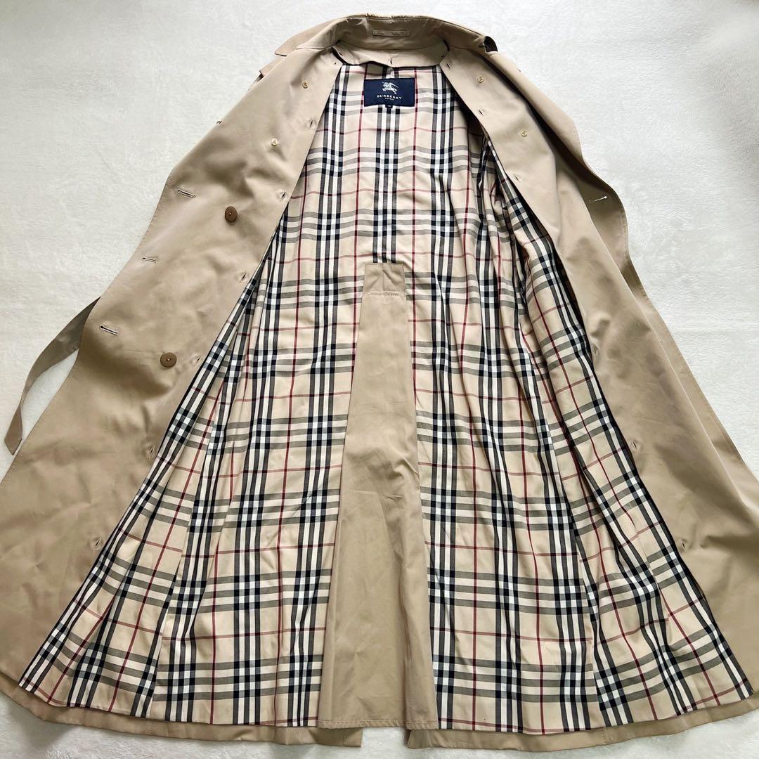 着丈114cm　バーバリーロンドン　トレンチコート　ノバチェック　ライナー　40