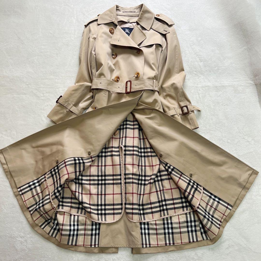 着丈114cm　バーバリーロンドン　トレンチコート　ノバチェック　ライナー　40