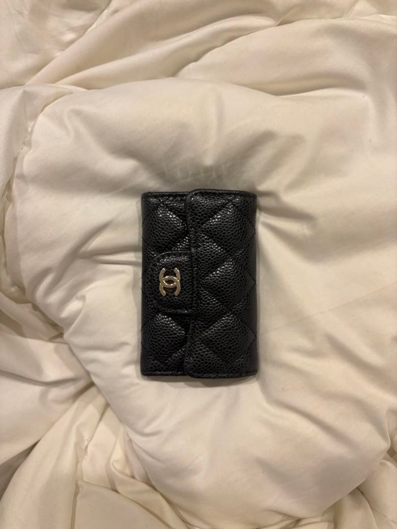 ブラック レザー キーケース