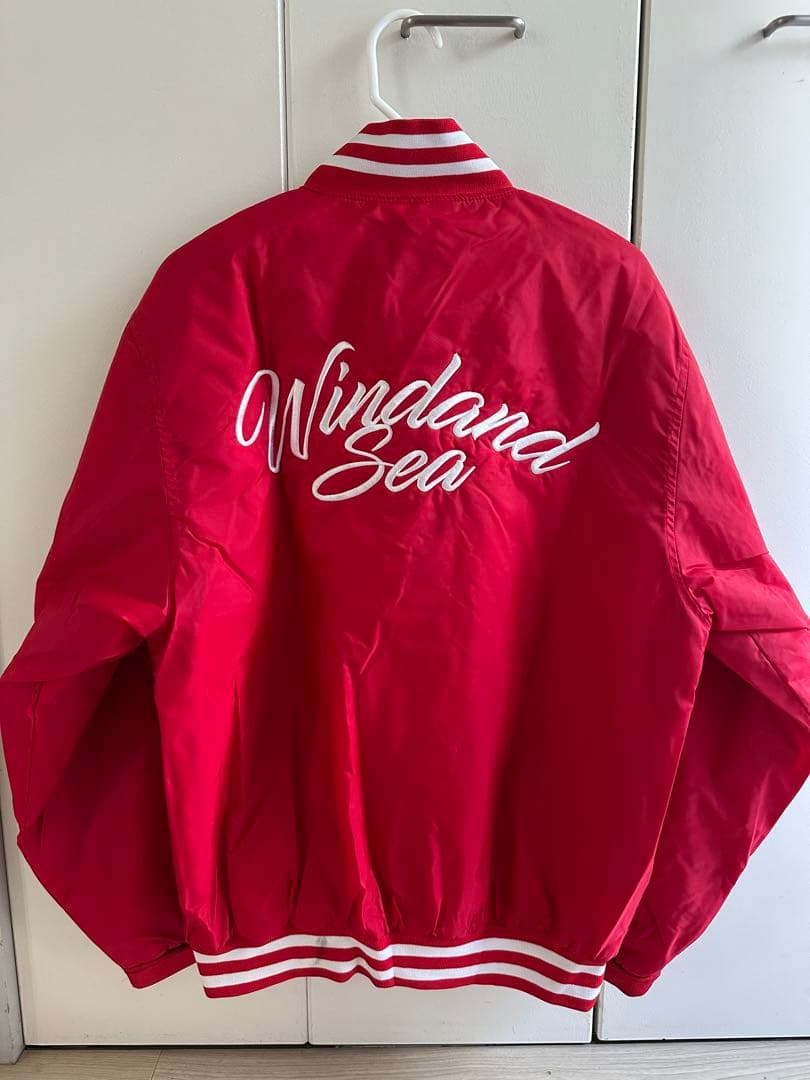 Wind and Sea スタジャン Mサイズ レッド