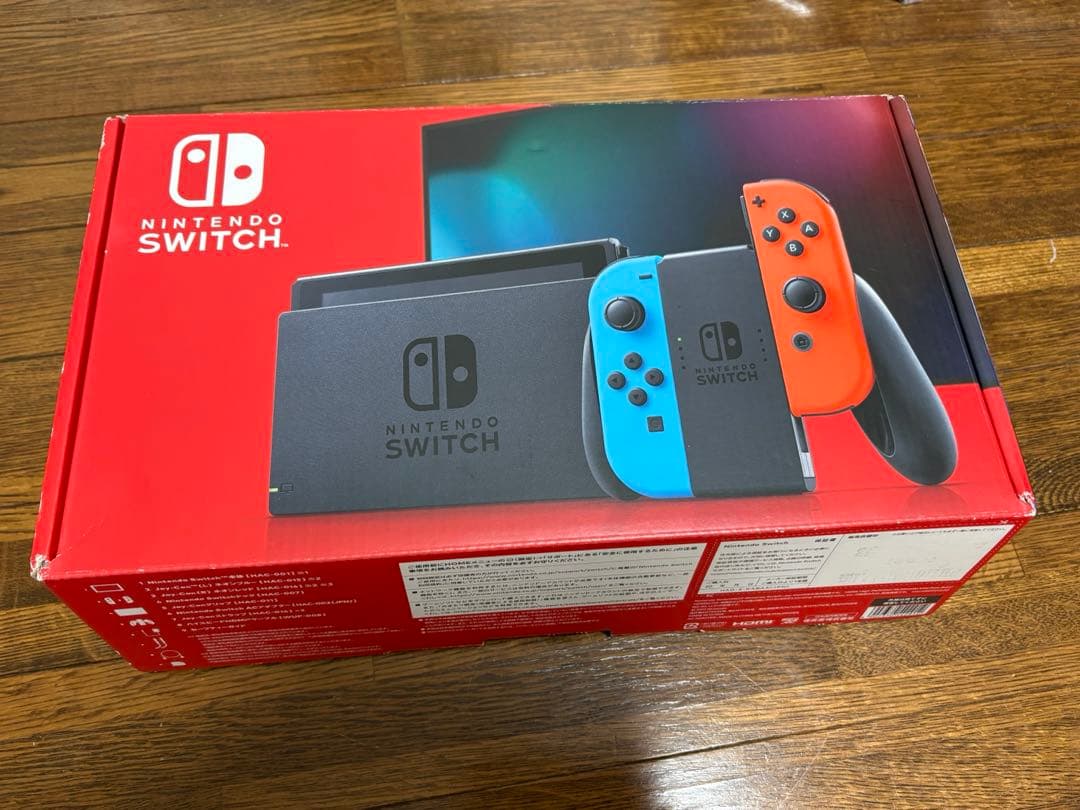 Nintendo Switch 本体青/オレンジ Joy-Con付き　ジャンク品