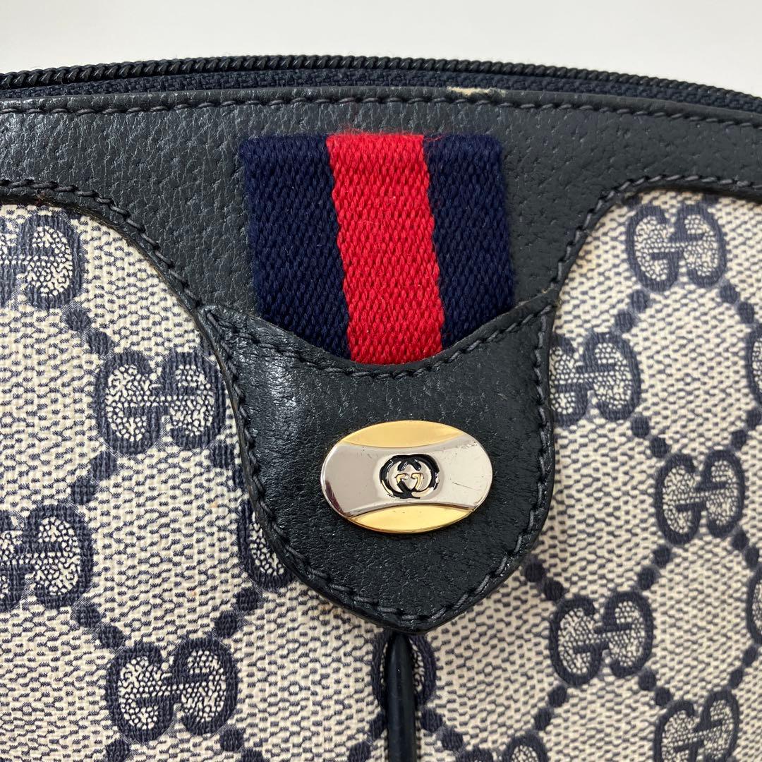 GUCCI オールドグッチ　シェリーラインレザーショルダーバッグ