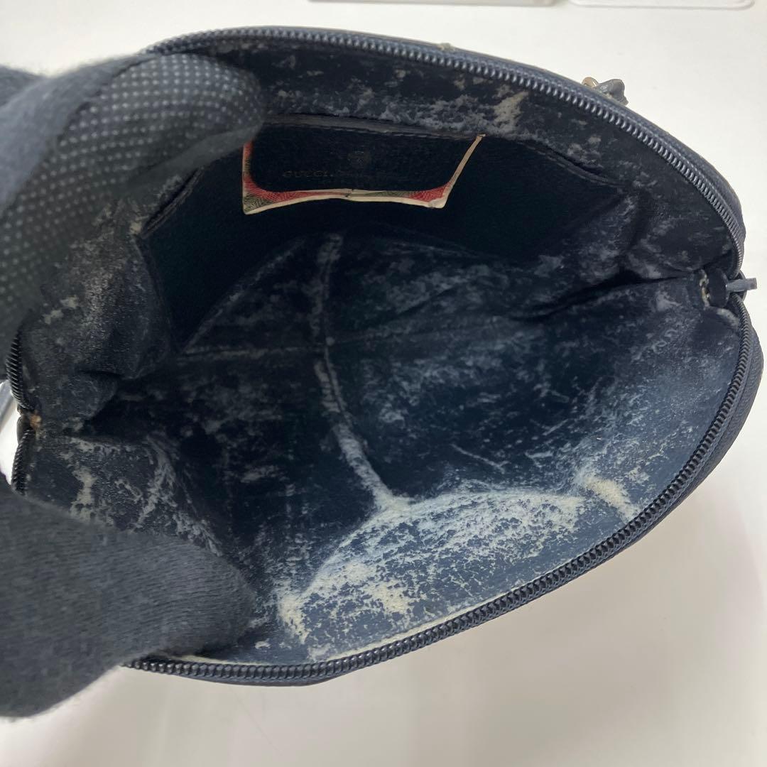 GUCCI オールドグッチ　シェリーラインレザーショルダーバッグ