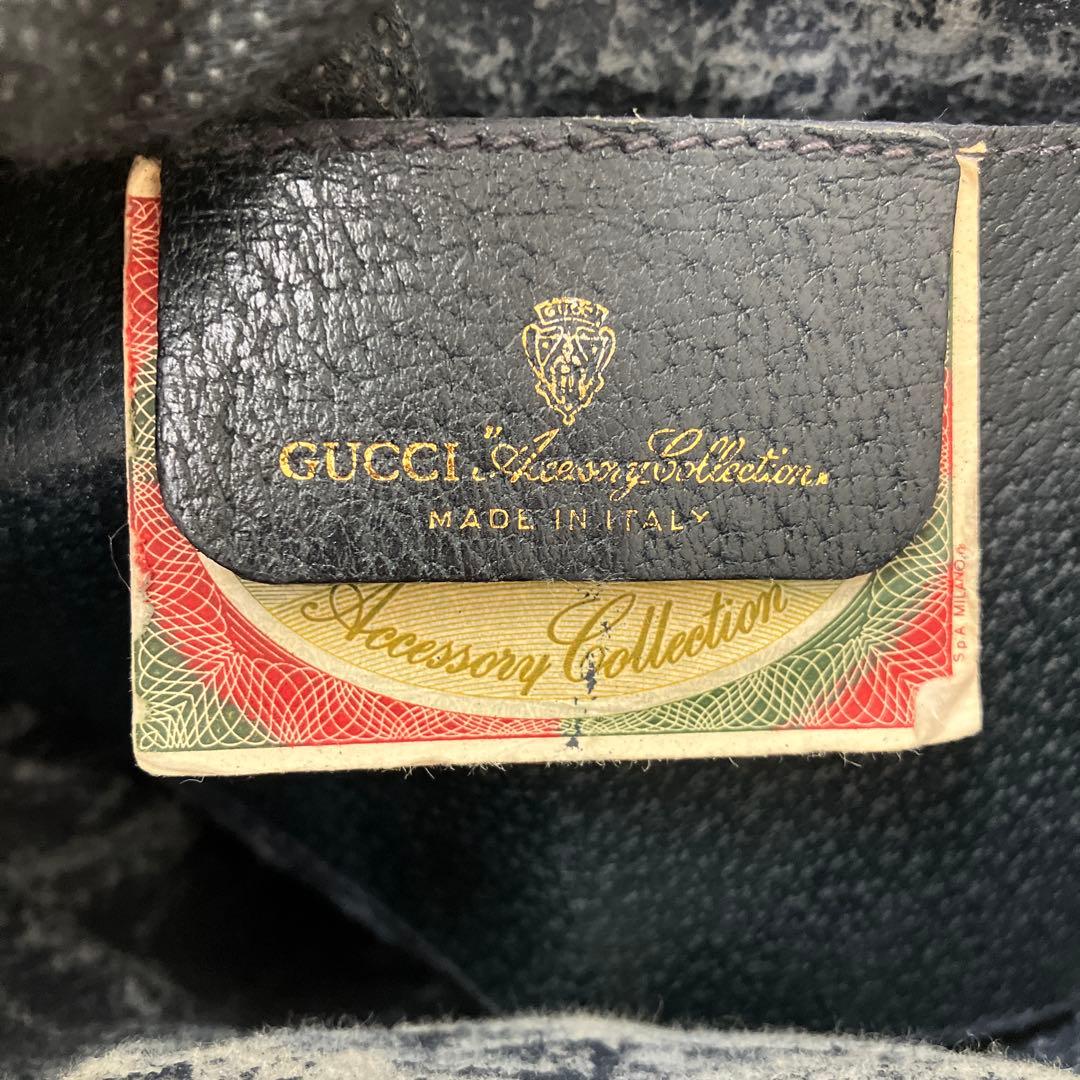 GUCCI オールドグッチ　シェリーラインレザーショルダーバッグ