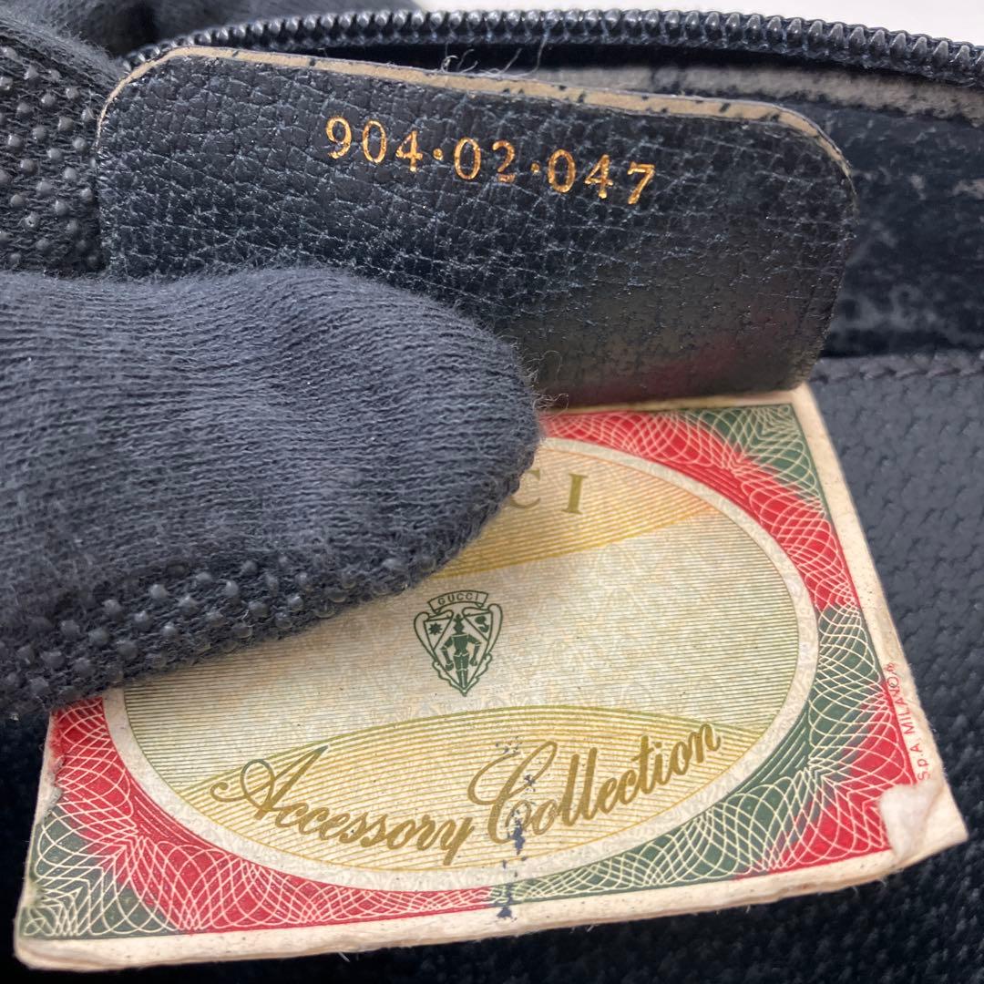 GUCCI オールドグッチ　シェリーラインレザーショルダーバッグ