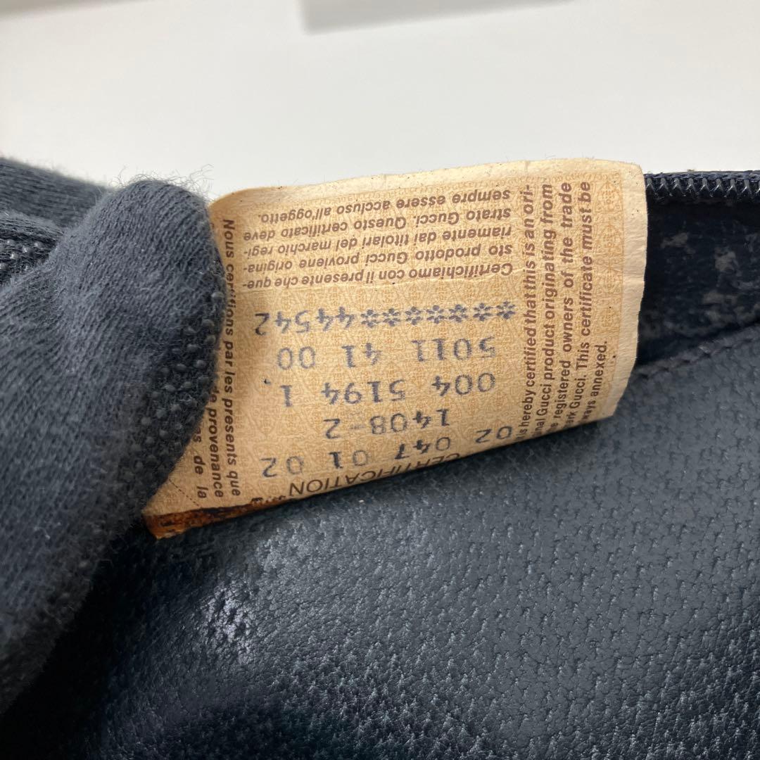 GUCCI オールドグッチ　シェリーラインレザーショルダーバッグ