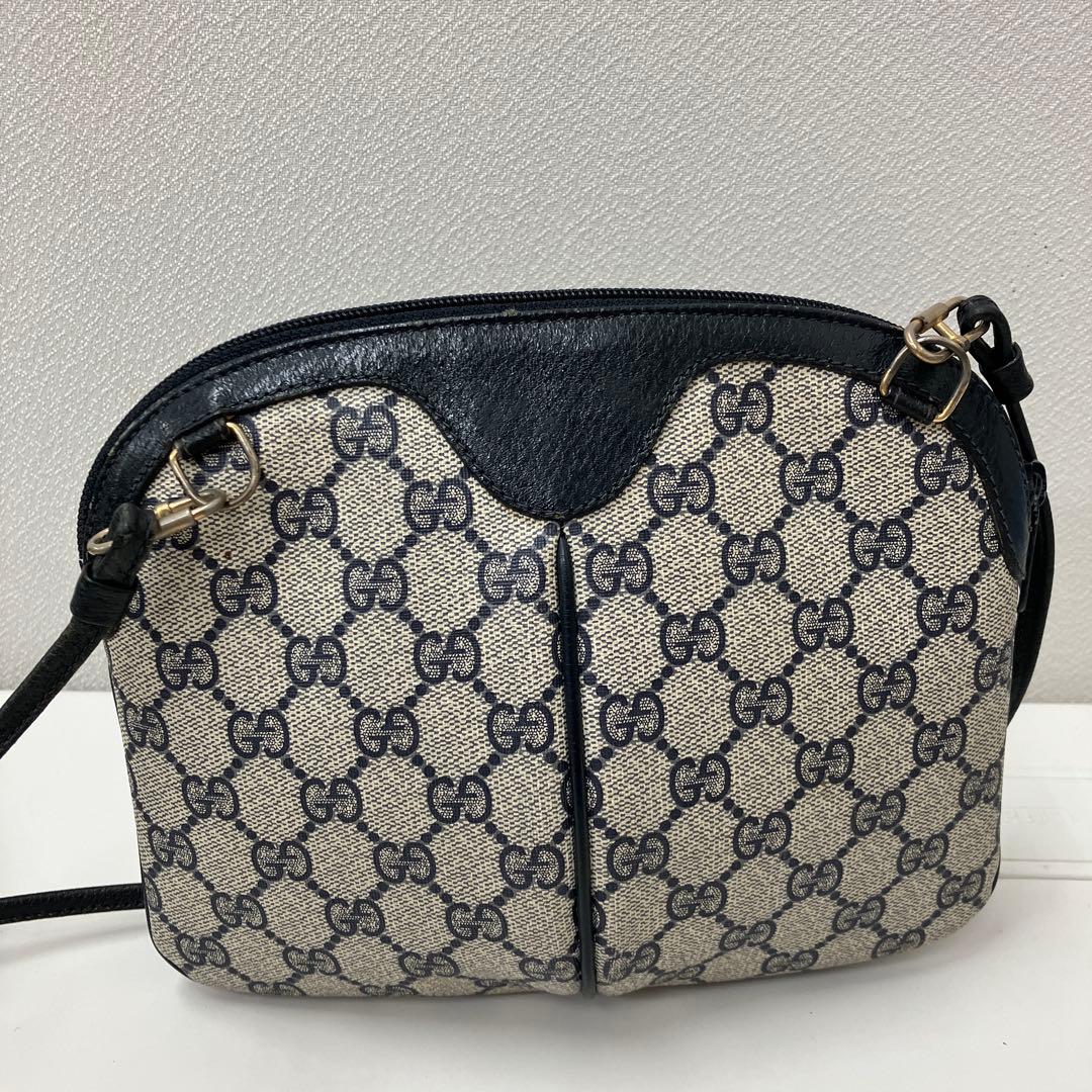GUCCI オールドグッチ　シェリーラインレザーショルダーバッグ